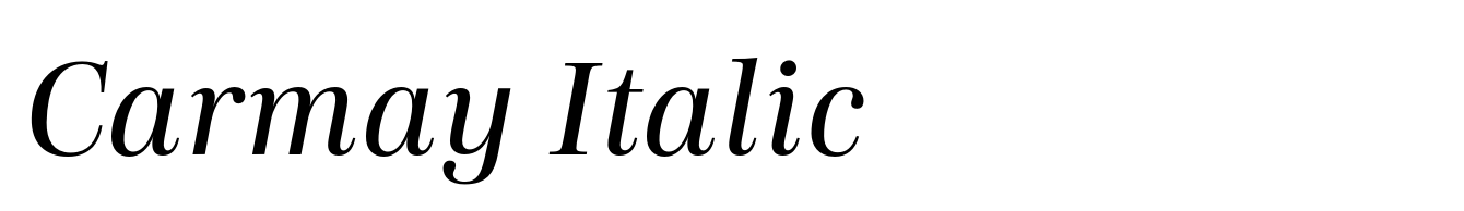 Carmay Italic